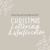 Christmas Lettering und Watercolor