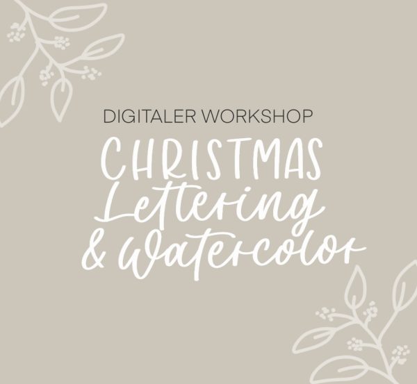 Christmas Lettering und Watercolor