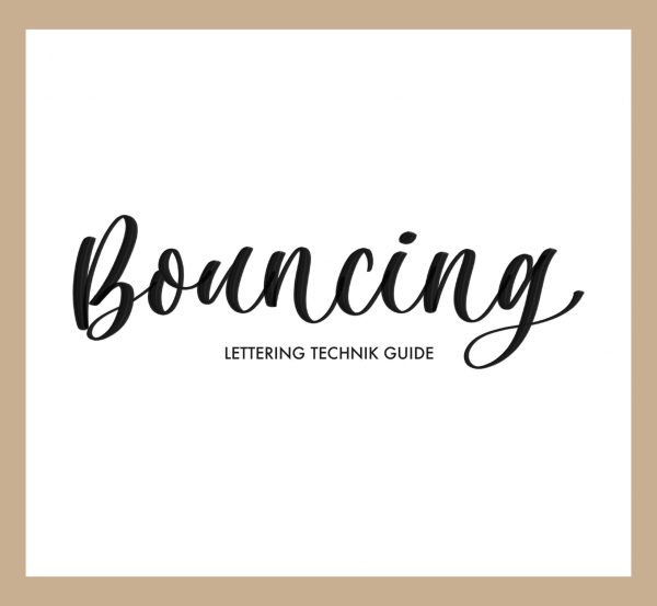 Bouncing Lettering Guide